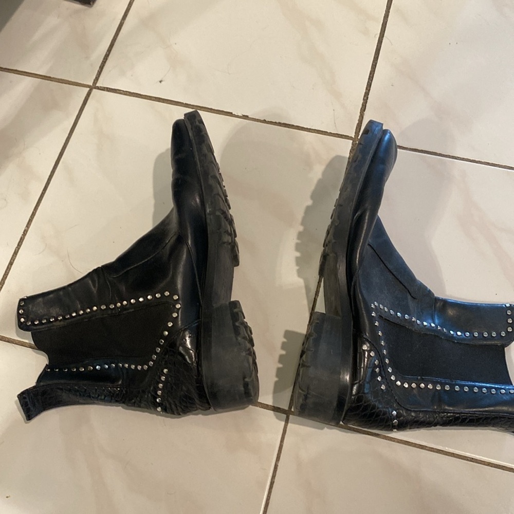 Studded Black Ankle Boots Zara - Picture 5 of 5